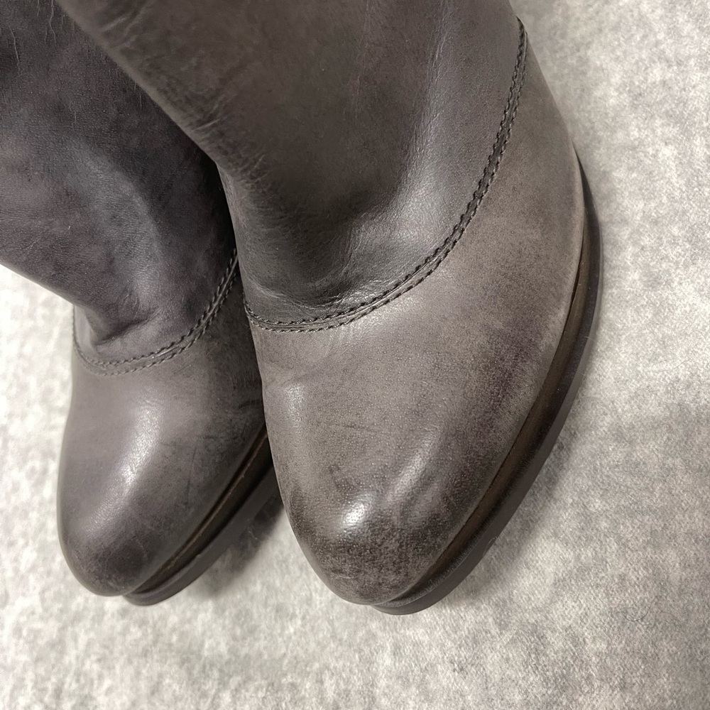 Calvin Klein Jeans Charcoal Heeled Boots - Picture 3 of 6